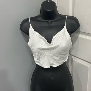 ✨ZARA satin backless y2k top New